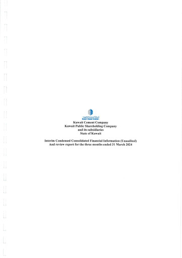 Thumbnail Kuwait Cement Company Financial Report 2024-q1