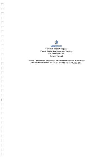 Thumbnail Kuwait Cement Company Financial Report 2025-h1