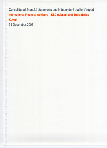 Thumbnail International Financial Advisors Holding Financial Statement 2006