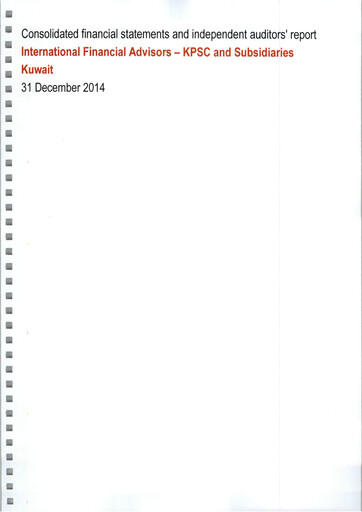 Thumbnail International Financial Advisors Holding Financial Statement 2014