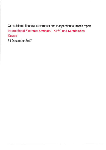 Thumbnail International Financial Advisors Holding Financial Statement 2017