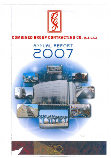 Vorschaubild Combined Group Contracting Company  Jahresbericht 2007
