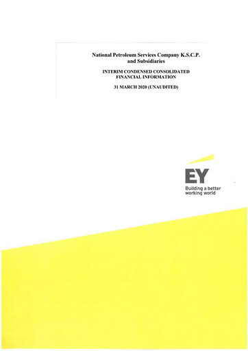 Thumbnail National Petroleum Services Company Quarterly Report 2020-q1