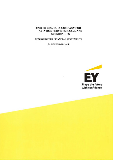 Thumbnail United Projects Company For Aviation Services Financial Statement 2025