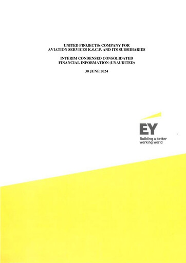 Thumbnail United Projects Company For Aviation Services Half-year Report 2024-h1
