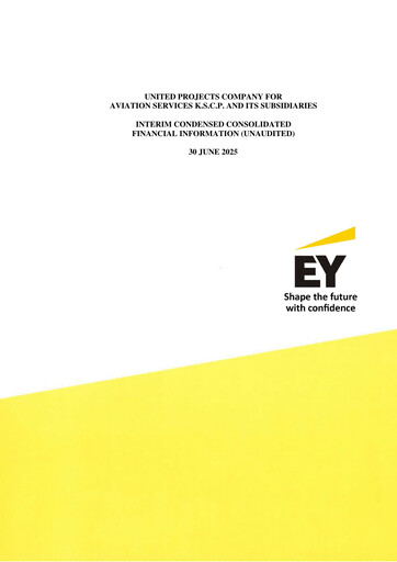 Thumbnail United Projects Company For Aviation Services Half-year Report 2025-h1