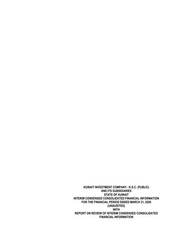 Thumbnail Kuwait Investment Company Quarterly Report 2026-q1