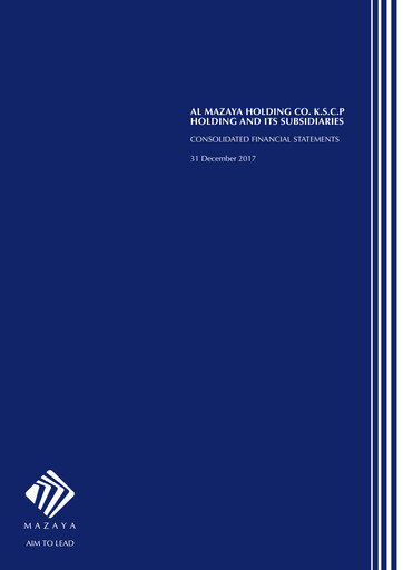 Thumbnail Al-Mazaya Holding Company Financial Statement 2017