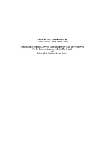 Thumbnail Arabian Drilling Company Quarterly Report 2026-q1
