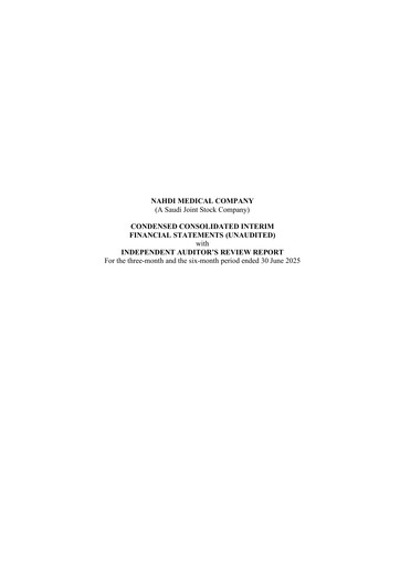 Thumbnail Nahdi Medical Company Financial Statement 2025-h1
