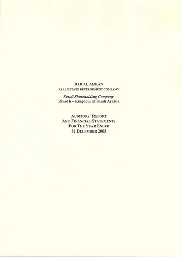 Thumbnail Dar Al Arkan Real Estate Development Company Financial Statement 2005
