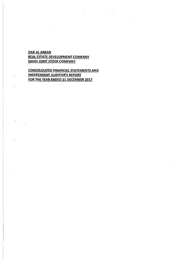 Thumbnail Dar Al Arkan Real Estate Development Company Financial Statement 2017