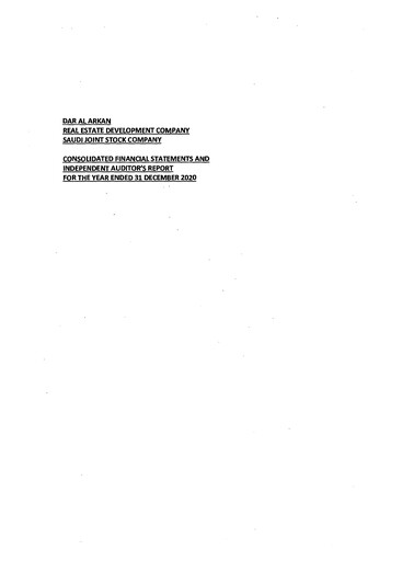 Thumbnail Dar Al Arkan Real Estate Development Company Financial Statement 2020
