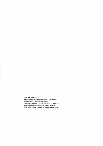 Thumbnail Dar Al Arkan Real Estate Development Company Financial Statement 2024