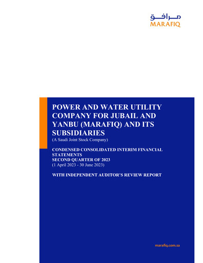 Thumbnail MARAFIQ (The Power and Water Utility Company for Jubail and Yanbu) Financial Statement 2023-h1