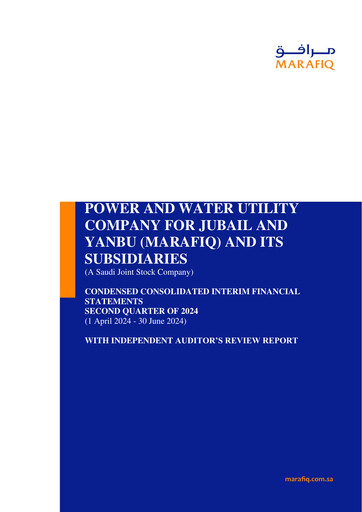 Thumbnail MARAFIQ (The Power and Water Utility Company for Jubail and Yanbu) Financial Statement 2024-h1