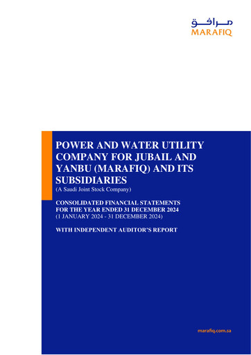 Thumbnail MARAFIQ (The Power and Water Utility Company for Jubail and Yanbu) Financial Statement 2024