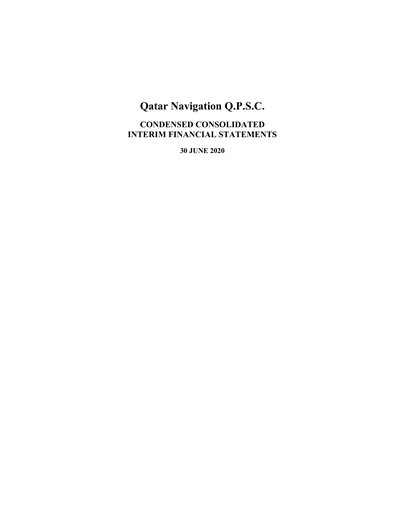 Vorschaubild Milaha - Qatar Navigation Finanzmitteilung 2020-h1