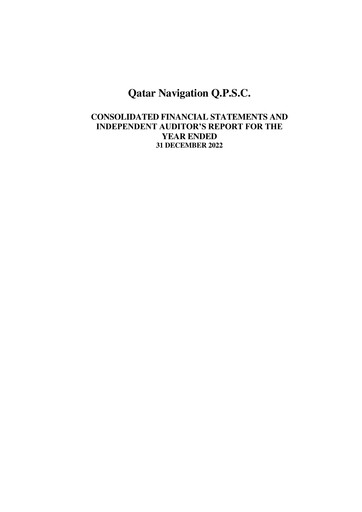 Vorschaubild Milaha - Qatar Navigation Finanzmitteilung 2022