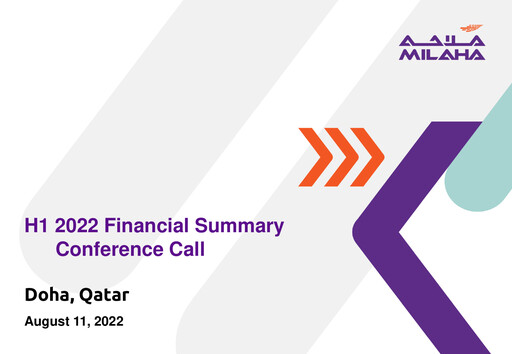 Miniature Milaha - Qatar Navigation Rapport semestriel 2022-h1