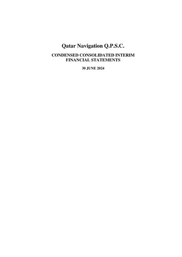 Miniature Milaha - Qatar Navigation Rapport semestriel 2024-h1