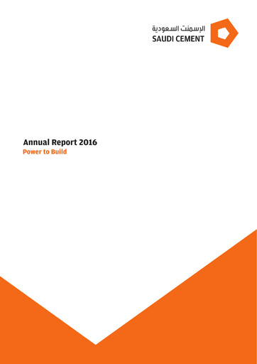 Thumbnail Saudi Cement Company Annual Report 2016
