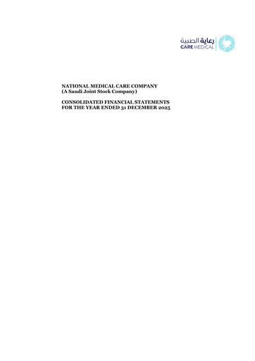 Thumbnail National Medical Care Company Financial Statement 2025