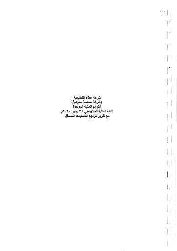 Thumbnail Ataa Educational Company Financial Statement 2020