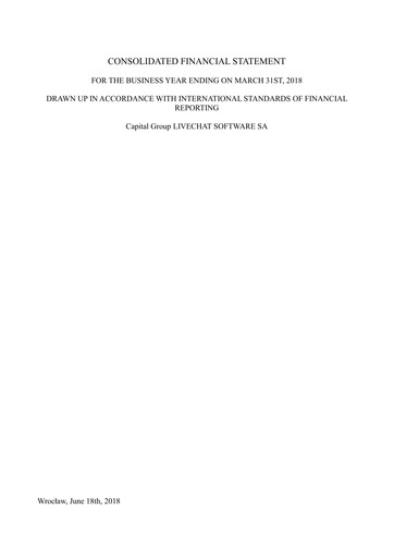 Thumbnail Text (LiveChat) Financial Statement fy2018