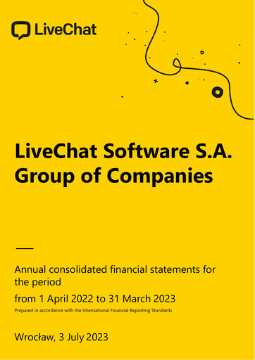Thumbnail Text (LiveChat) Financial Statement fy2023