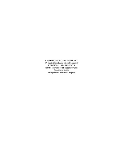 Thumbnail SHL Finance Company Financial Statement 2017