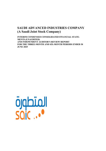 Thumbnail Saudi Advanced Industries Company Half-year Report 2025