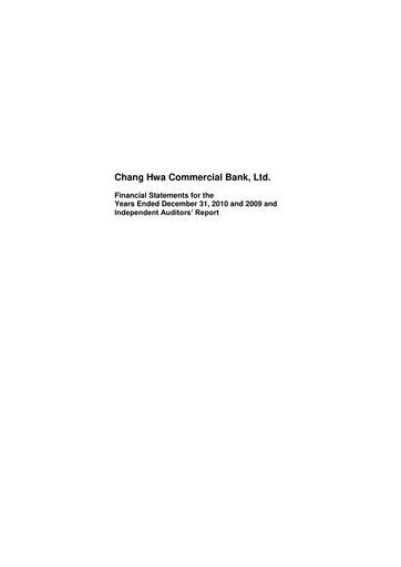 Thumbnail Chang Hwa Commercial Bank Financial Statement 2010
