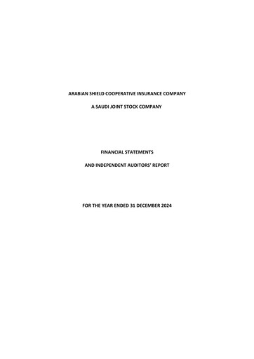Thumbnail Arabian Shield Cooperative Insurance Company Financial Statement 2024
