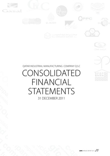 Thumbnail Qatar Industrial Manufacturing Company Financial Statement 2011