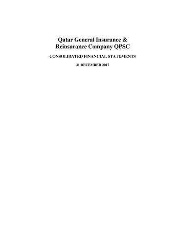 Thumbnail Qatar General Insurance & Reinsurance Company Financial Statement 2017