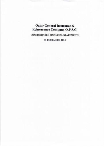 Thumbnail Qatar General Insurance & Reinsurance Company Financial Statement 2020