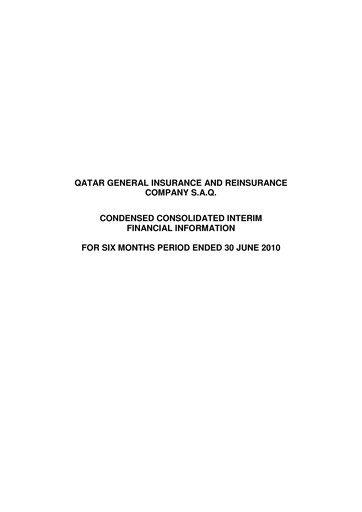 Thumbnail Qatar General Insurance & Reinsurance Company Half-year Report 2010-h1