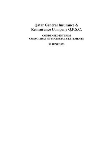 Thumbnail Qatar General Insurance & Reinsurance Company Half-year Report 2022-h1