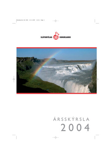 Thumbnail Sláturfélags Suðurlands Annual Report 2004