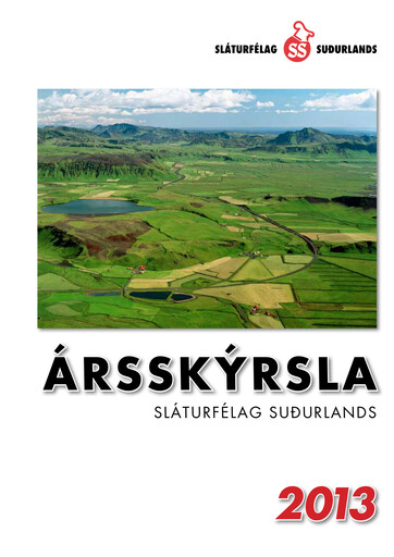 Thumbnail Sláturfélags Suðurlands Annual Report 2013