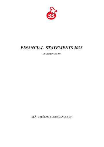 Thumbnail Sláturfélags Suðurlands Financial Statement 2023
