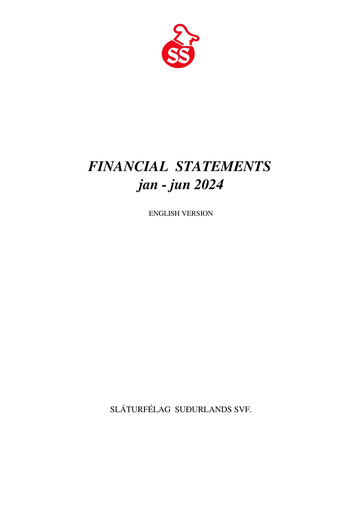 Thumbnail Sláturfélags Suðurlands Financial Statement 2024-h1
