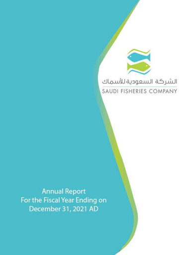 Thumbnail Saudi Fisheries Company Annual Report 2021
