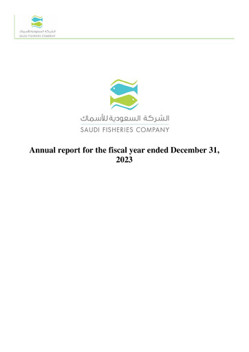 Thumbnail Saudi Fisheries Company Annual Report 2023
