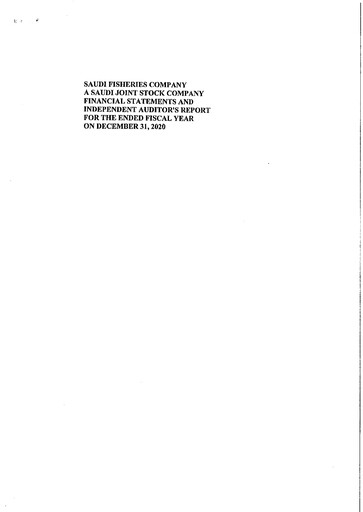 Thumbnail Saudi Fisheries Company Financial Statement 2020