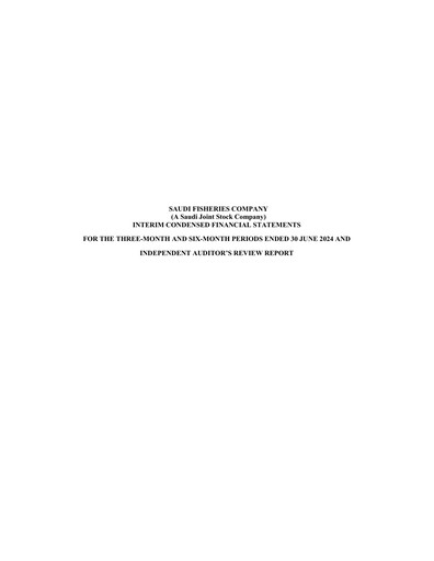 Thumbnail Saudi Fisheries Company Quarterly Report 2024-q2
