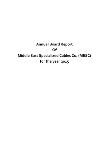 Thumbnail Middle East Specialized Cables Company Annual Report 2015