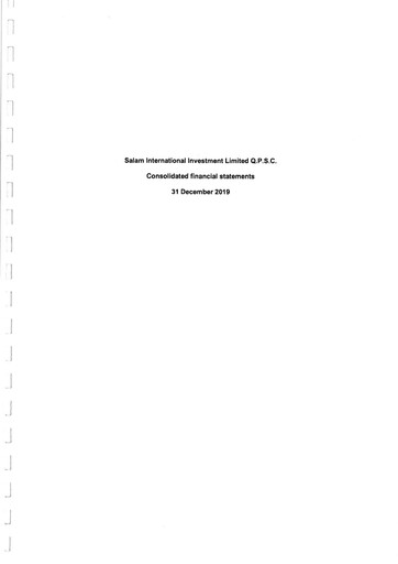 Thumbnail Salam International Investment Financial Statement 2019