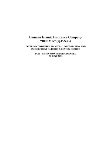Thumbnail Damaan Islamic Insurance Company (Beema) Half-year Report 2023-h1
